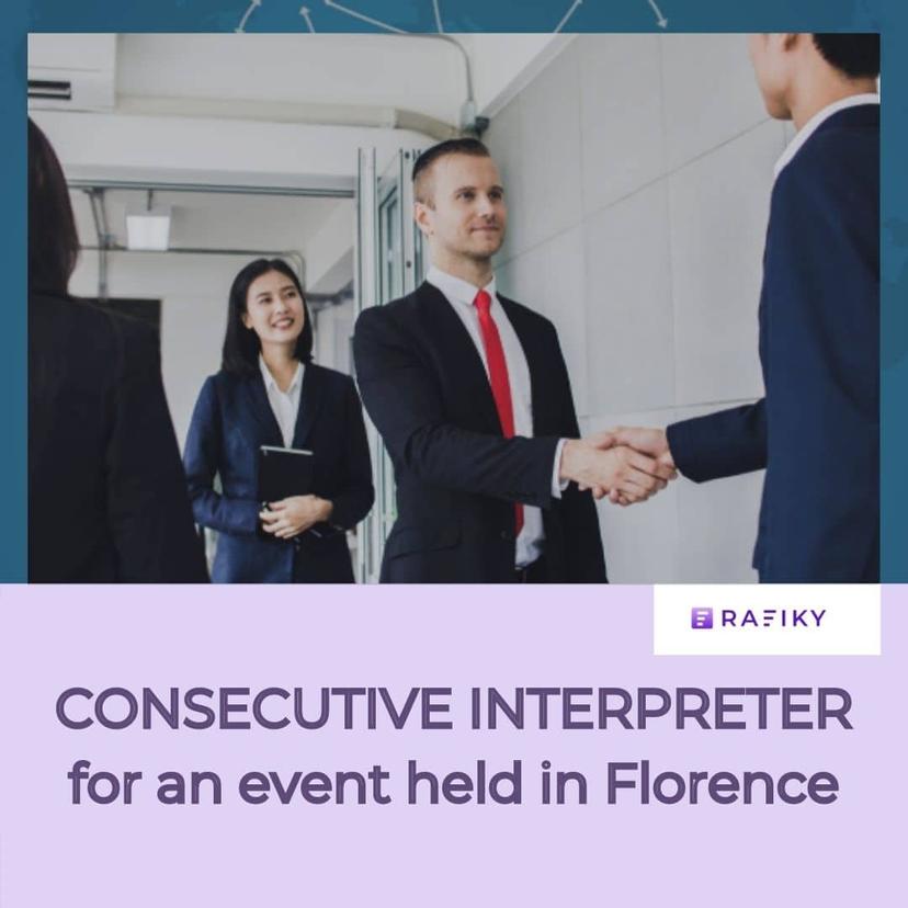 Consecutive Interpretation for an event held in Florence