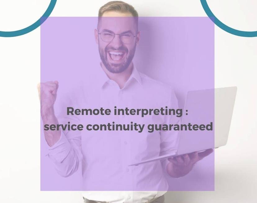 Remote simultaneous interpreting: service continuity guaranteed
